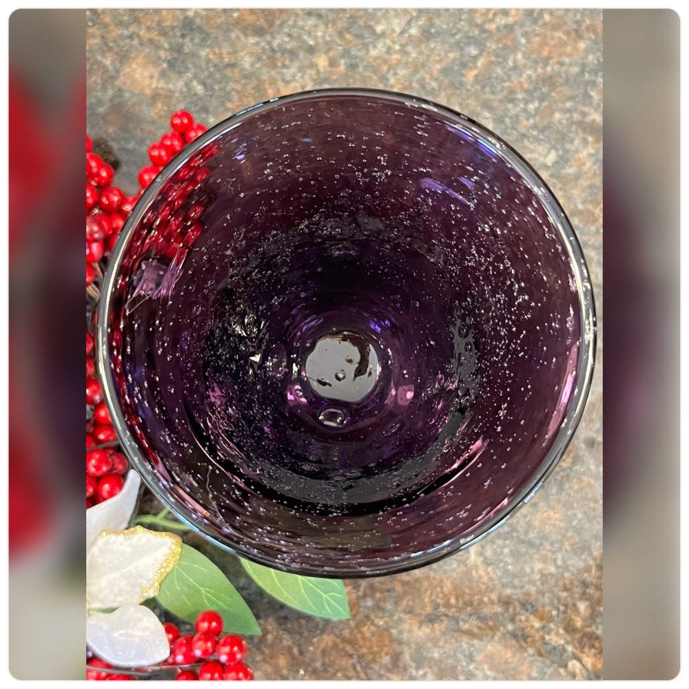 Artland-Iris Purple/Amethyst Wine/Water Single Replacement. - Picture 5 of 6